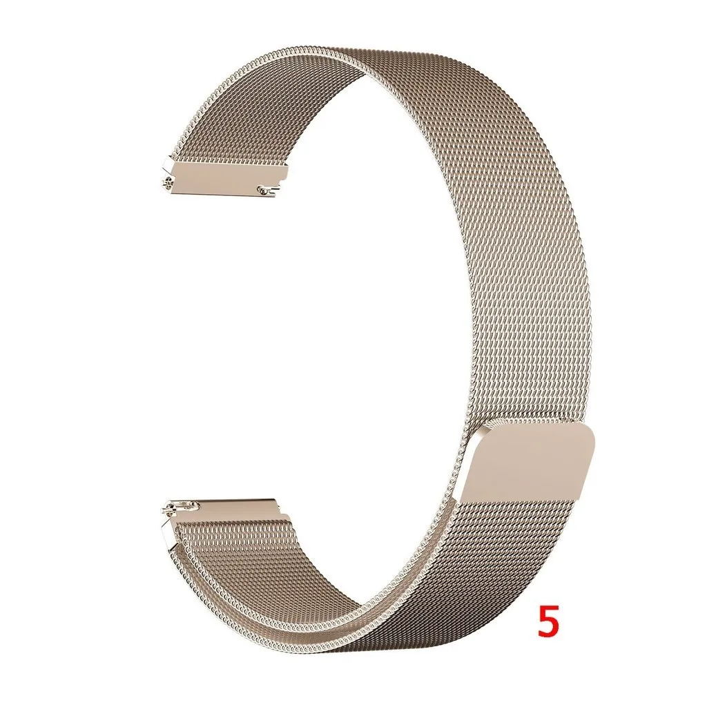 Elegant Milanese Stainless Steel Smartwatch Band, Adjustable Strap (18-22mm)