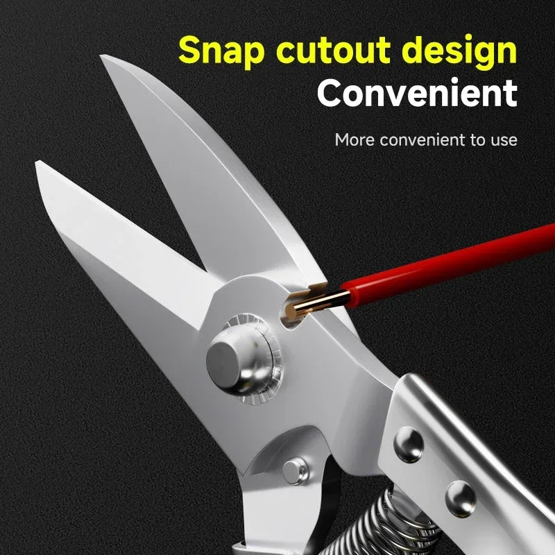 Multifunctional Metal Slicing Shears Tin Sheet Iron Scissors PVC Pipe Cutting Gardening Cutting Tin Sheet Metal Snip Hand Tools 4