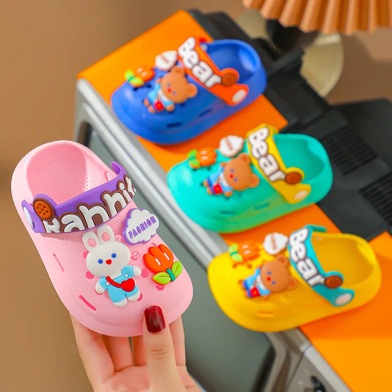 

Pantuflas Cartoon Kid Slippers Summer Cute Boy House Shoes Anti Slip Girl Sandals Soft Soled Child Shoe Flip Flops Zapatos Niña