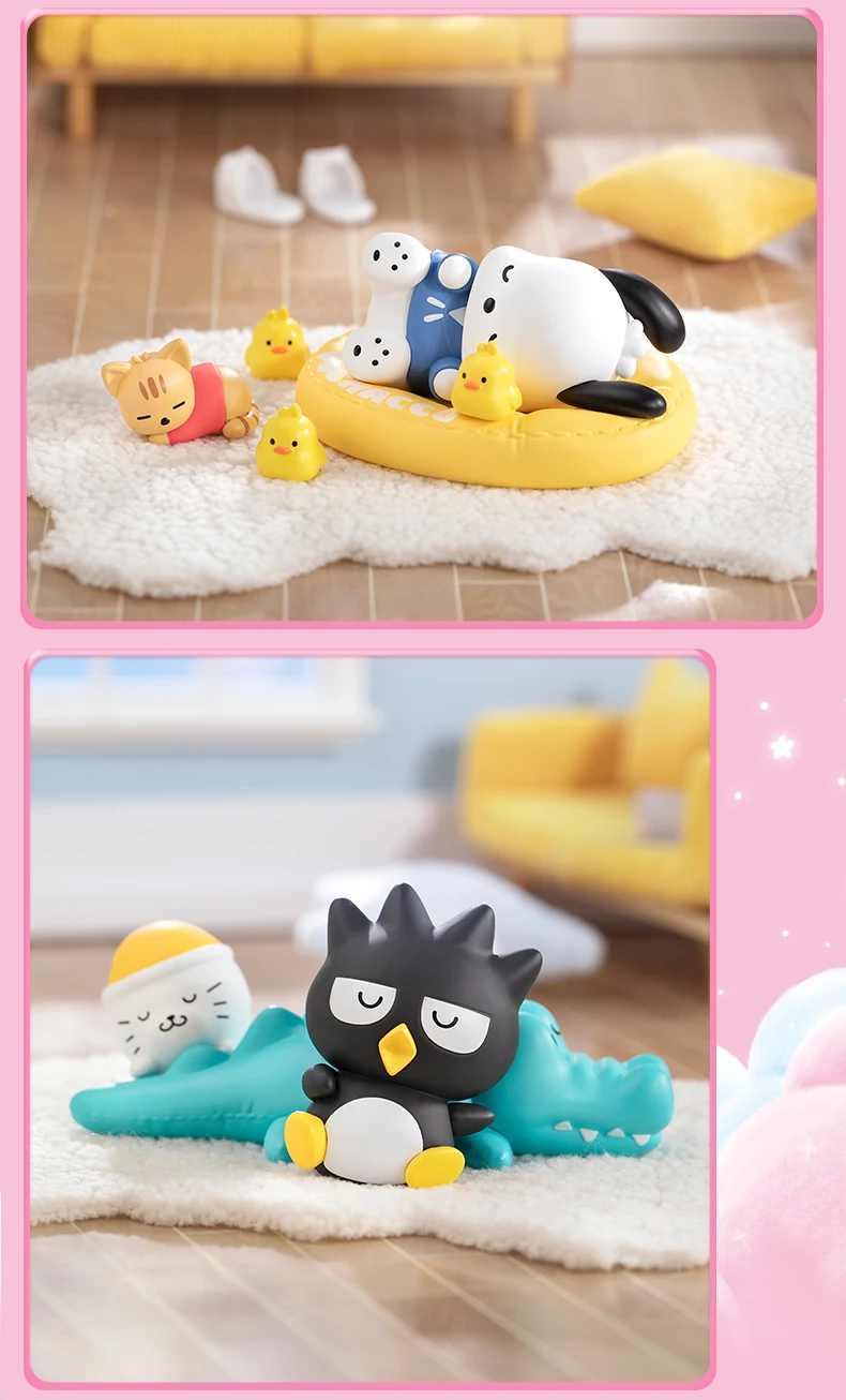 POP MART Sanrio Fall Asleep collectible figure from mystery blind box – includes free shipping to Singapore.