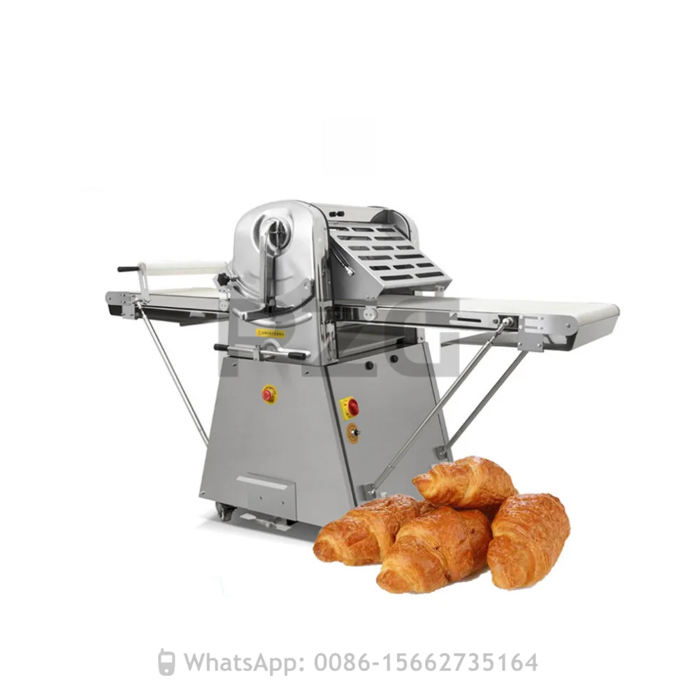 

Commercial Pizza Bread Dough Sheeter Pastry Cake Shortening Making Machine Vertical Bakery Equipment