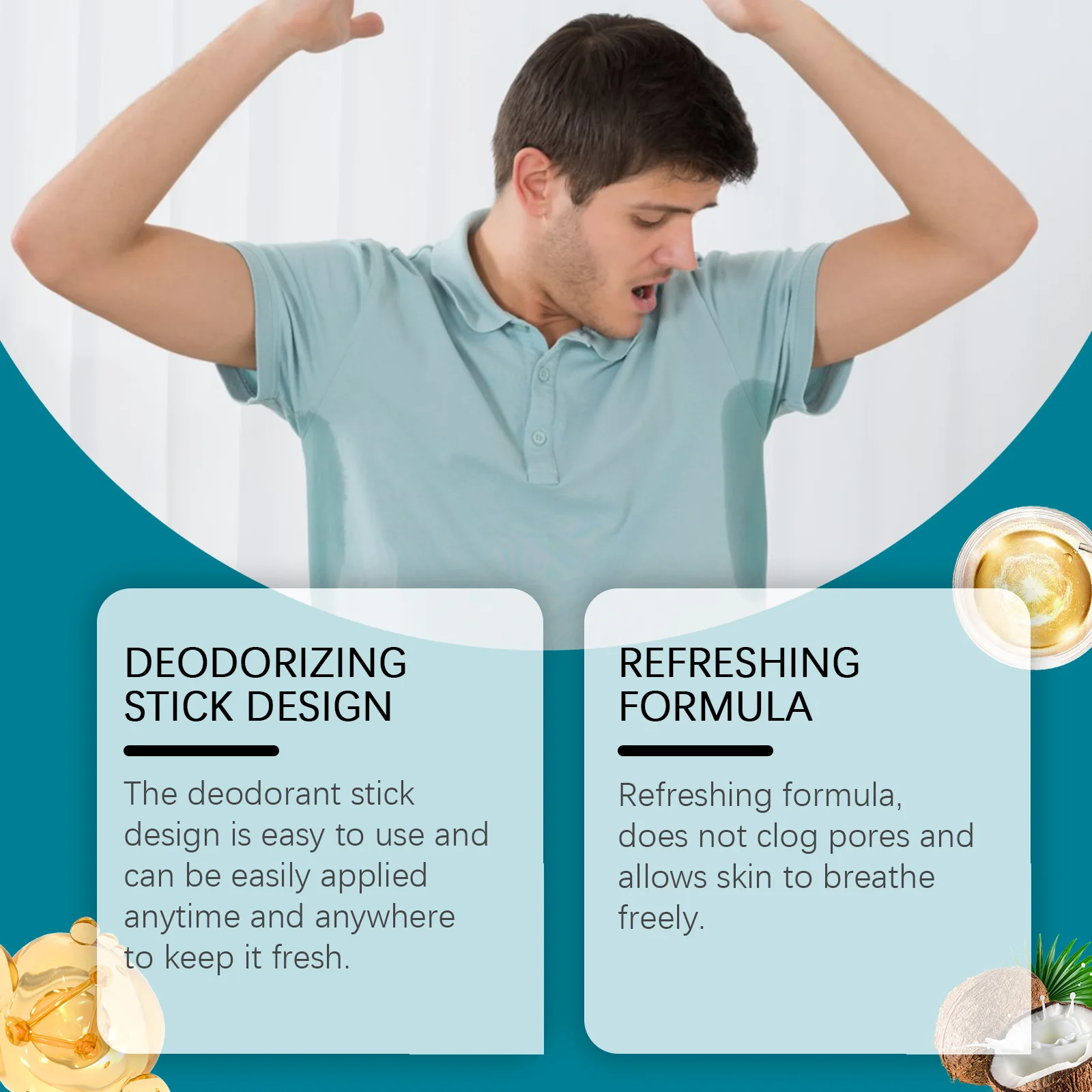 Deodorant Stick For Men Long Lasting Anti Odor Protection Vitamin E_voghion.com