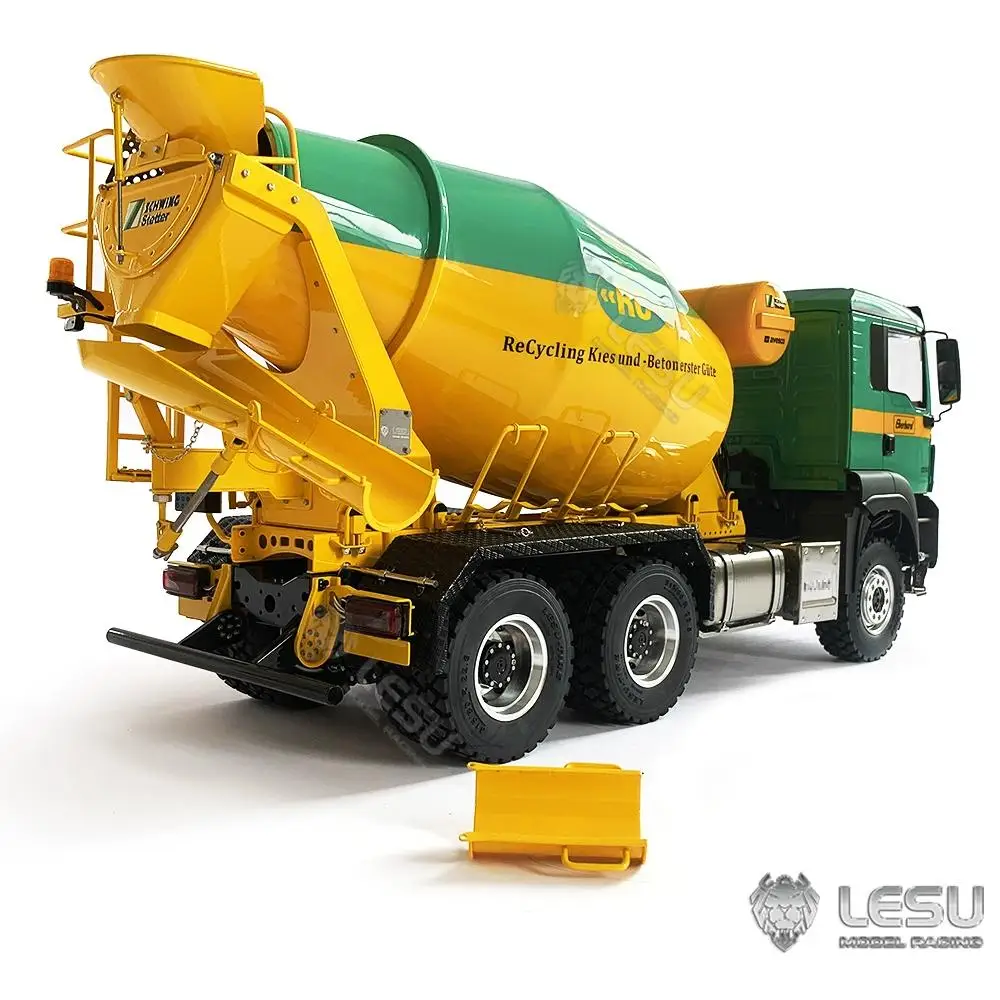 1/14 LESU truck model Metal toy 6*6 mixer truck engineering field snail car Tamiya 2