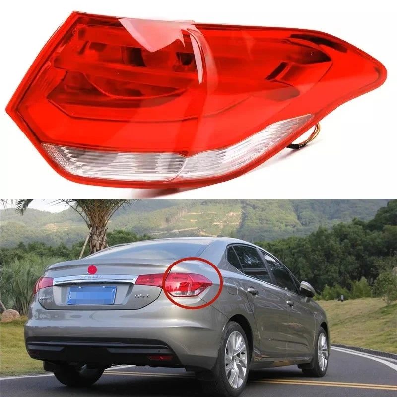 

For Citroen C4L 2013 14 2015 Car Accessories Rear Outside Tail Light Assembly Stop Lights Parking Lamp Turn signal Rear lamp