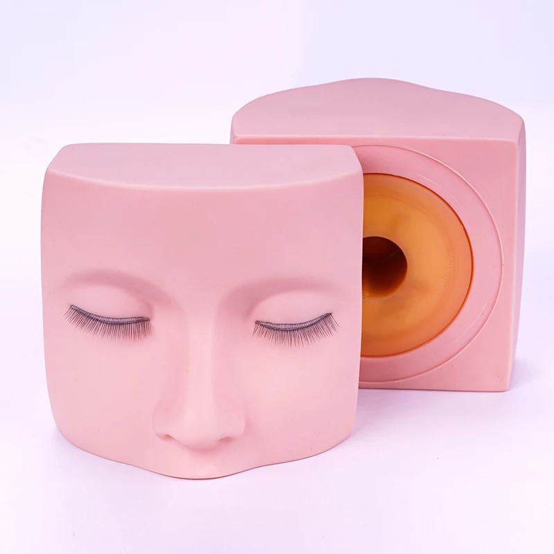 

Three Layers Eyelashes Makeup Practice Model False Eyelashes Extension Graft Eyelashes Mannequin Head Facial For Practice Tools