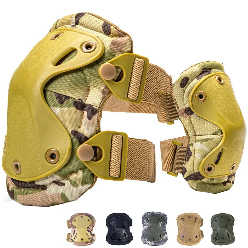 Tactical Knee Pad Elbow Military Safety Protective Gear Army Airsoft