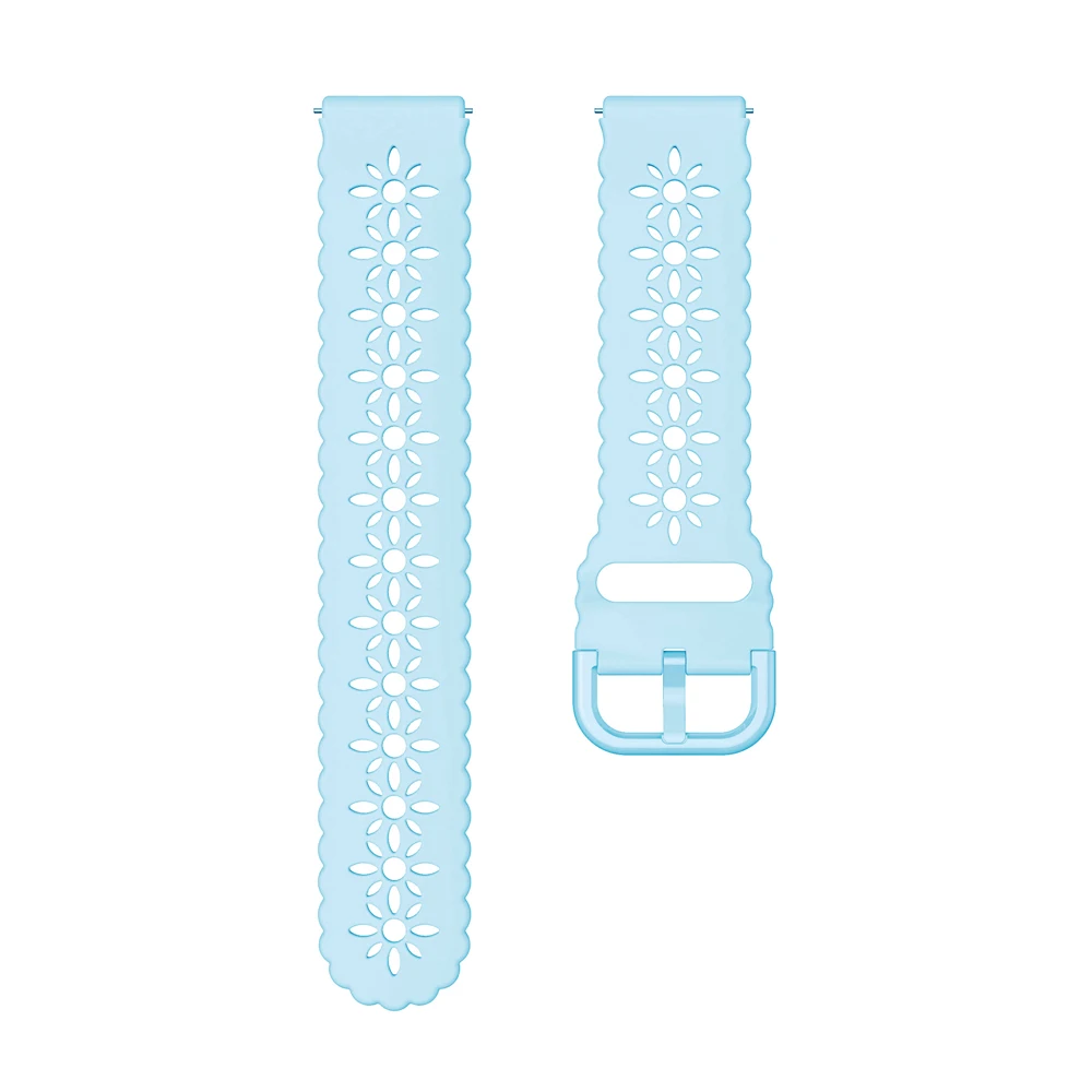 Silicone 18mm Smart Watch Strap - Versatile Fitness & Style Wristband