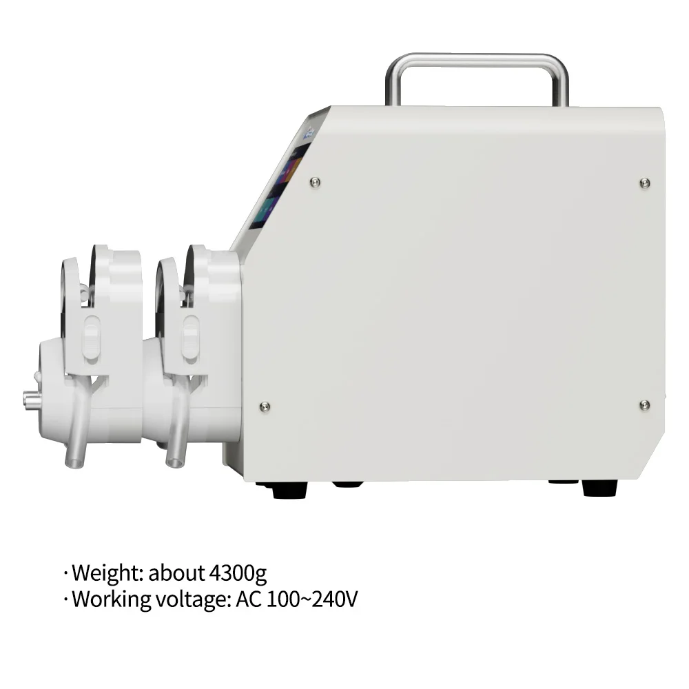 Kamoer 0.1~1520ml/min UIP Multi-channel Peristaltic Pump AC100V-240V High Flow Stepper Dosing Pump(Foot Switch, RS485) for Lab