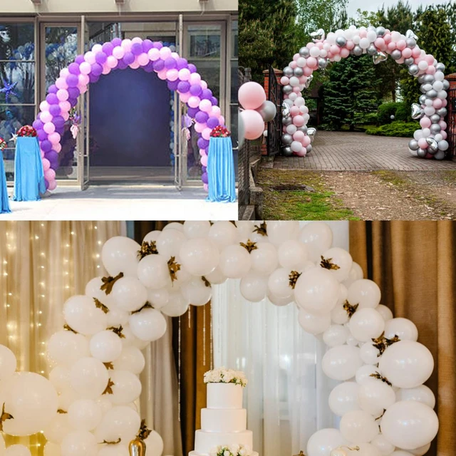 Arche Ronde Pour Ballons, Base De Poteau, Support De Cadre De Couronne En  Plastique, Décoration De Fête Prénatale, Anniversaire, Mariage - AliExpress