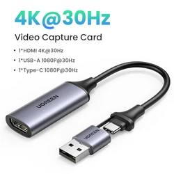 UGREEN 4K HDMI to USB Video Capture and Streaming Device (Video capture)