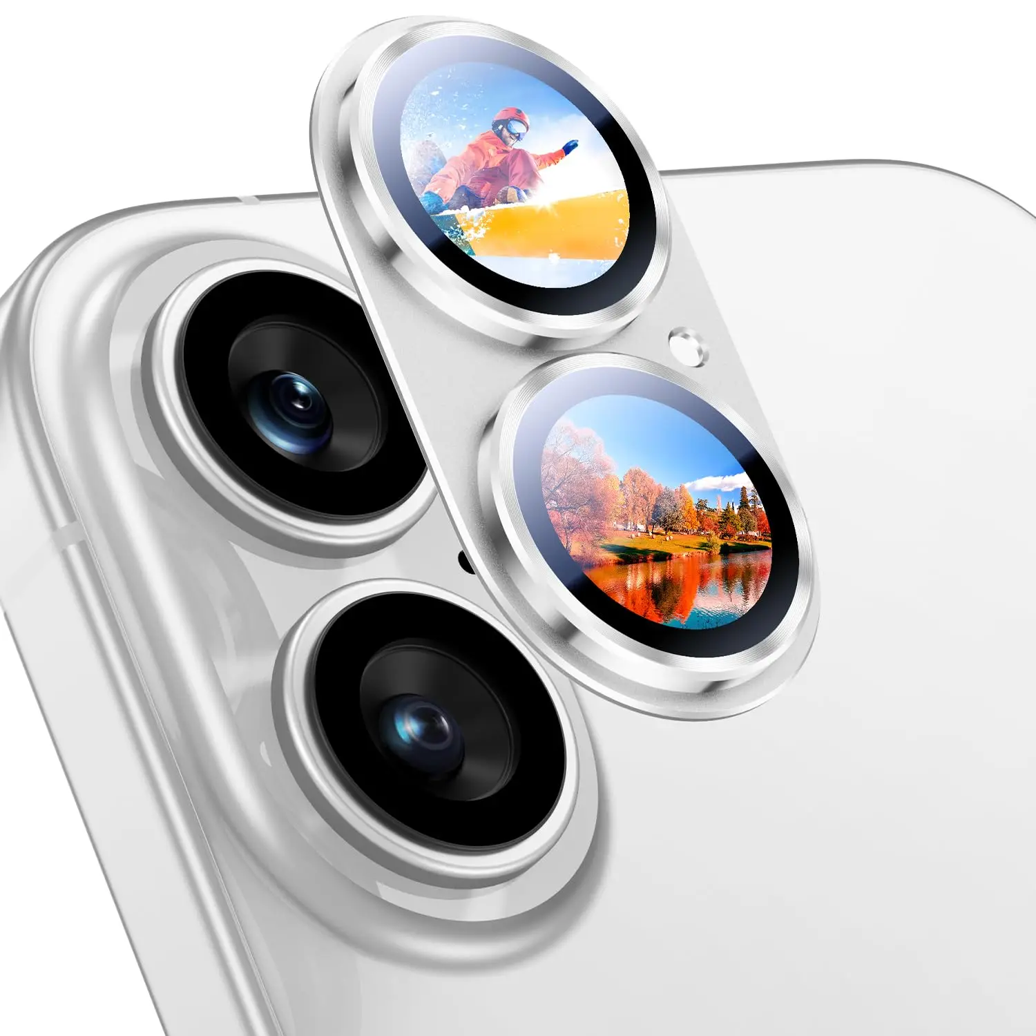 ตัวเลือกสินค้า ฟิล์มกระจกนิรภัยป้องกันเลนส์กล้องสำหรับ iPhone 17 Pro Max อุปกรณ์ป้องกันเลนส์สำหรับ iPhone 17 Pro Air