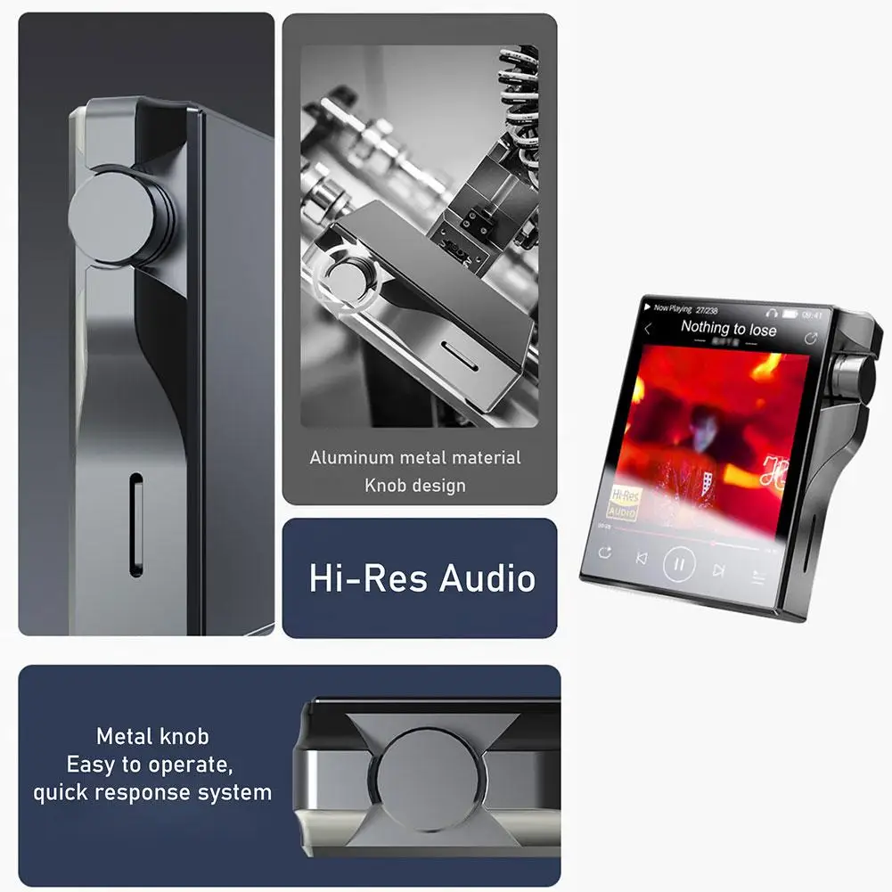 

Decoding MP3 Q3 HiFi DSD256 32GB NAND FLASH 24bit/192KHz Lossless Decoding For Dolby Stereo Sound HIFI Audio Player V8P2