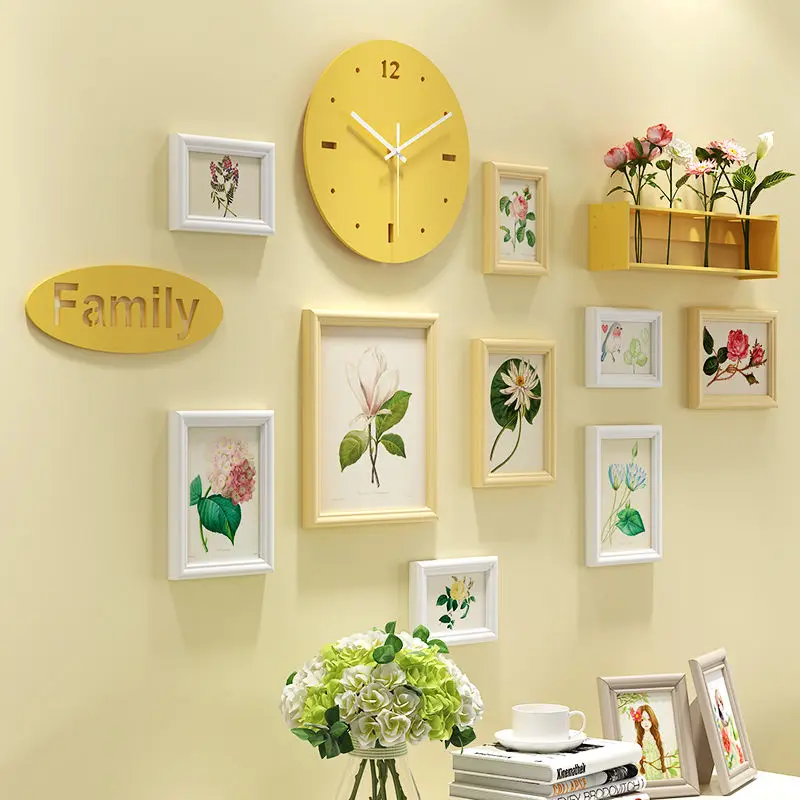 

11 Piece/Set Modern Simple Solid Wood Photo Frame Living Room Dining Room Photo Wall Hanging Wall Combination Picture Frame