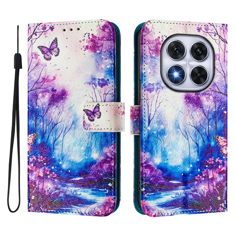 Luxury Flip Leather Case - Elegant Floral Wallet Design 2025