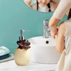 Cute Dinosaur Sub-Bottling Container Press Type Portable Shampoo Sub Bottling Reusable Prevent Leakage for Cosmetics Detergents 4