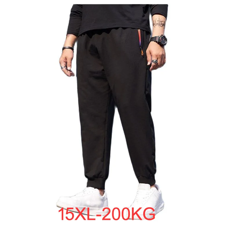 

Plus size 15XL 200KG High quality spring summer men sweatpants large sports pants oversize pants 180KG 58 60 66 68 70