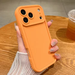 Vibrant Candy Color Shockproof TPU Silicone Phone Case - iPhone 18 Pro Max (Orange)