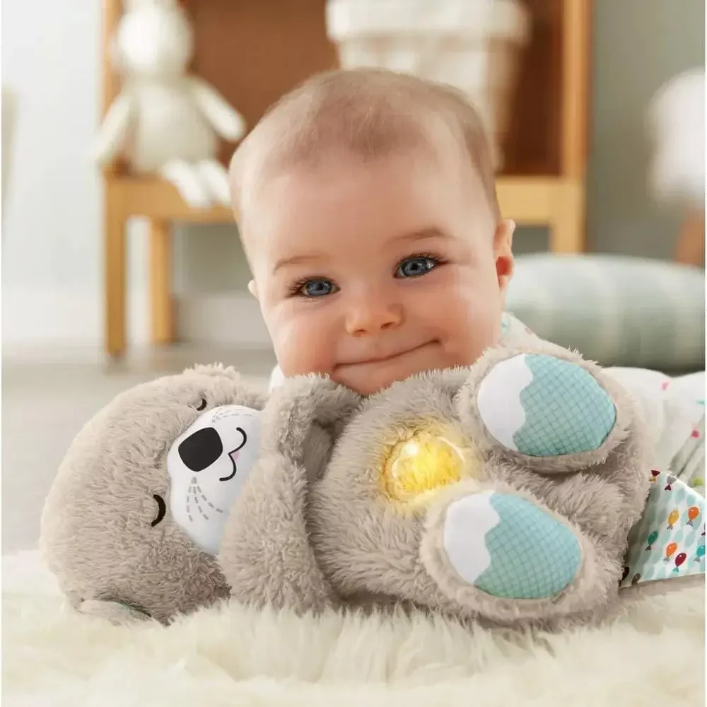 Baby Plush Doll Cute Soothing Otter Calming Anxiety Relief Koala Sleep Buddy Simulated Plush Music Doll With Lights 3