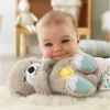 Baby Plush Doll Cute Soothing Otter Calming Anxiety Relief Koala Sleep Buddy Simulated Plush Music Doll With Lights 3