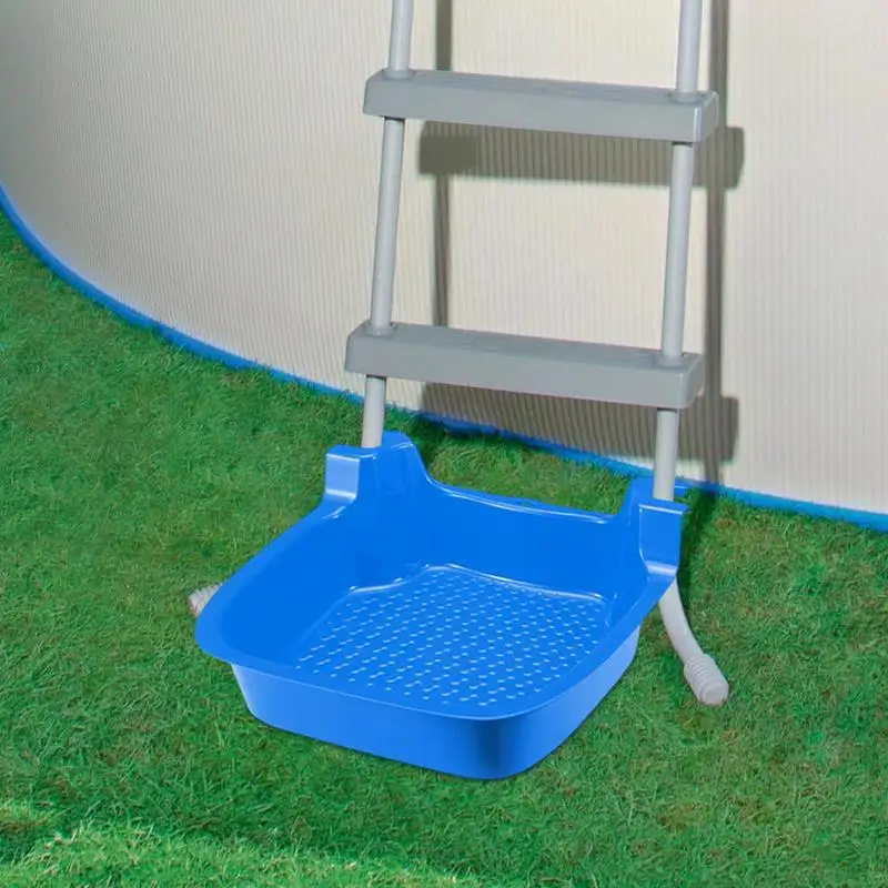 

Pool Foot Bath Bucket Non-slip Swimming Pool Foot Bath Basin For Above Ground Pools Ladder Feet Sand Dirt Washing Tub Tray