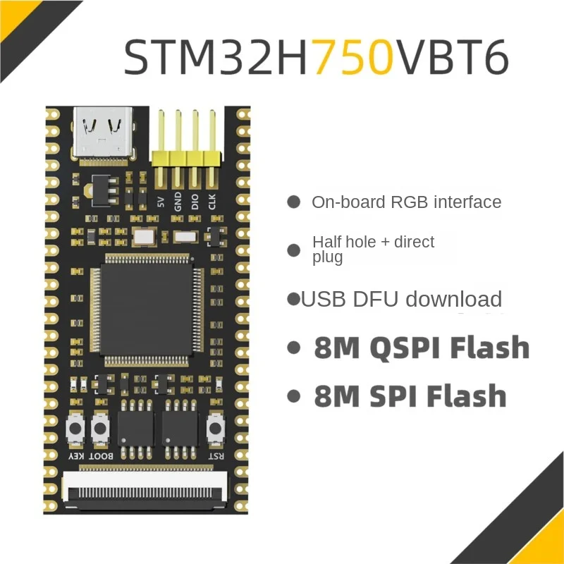 

Новый стиль STM32H750 макетная плата 750 Минимальный системный модуль STM32H750VBT6 основная плата