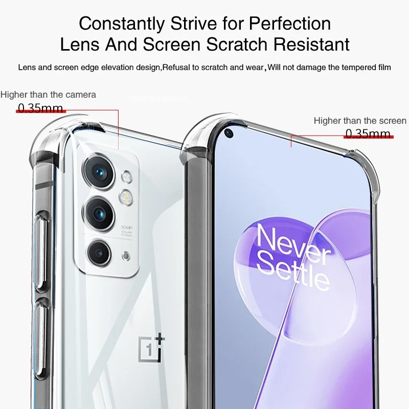 Premium Transparent Silicone Shockproof Phone Case with Airbag Protection - Luxury Soft Back Cover