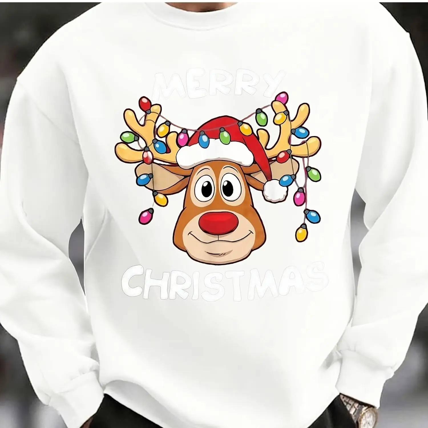 Men's Christmas Crewneck: Jesus Christmas Quote – Religious Festive Wear