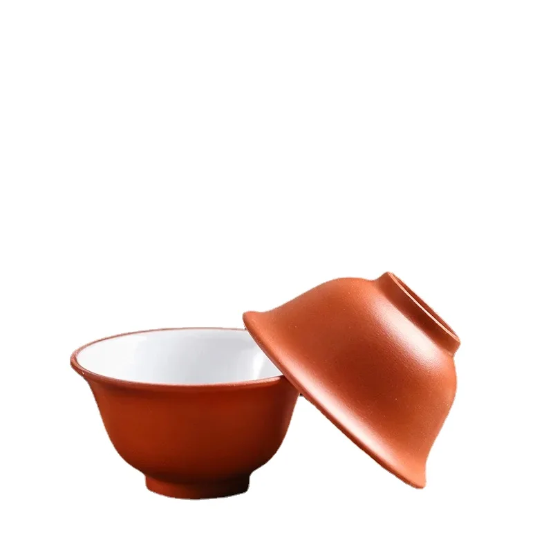 

2024 Chaozhou New Kung Fu Tea Cup Old Zhu Mud Handmade Open Mouth Anti Scalding Precision White Glazed Cup Master Cup 30ml