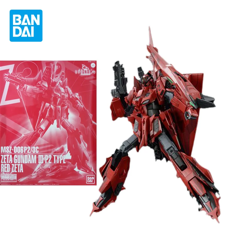 

Bandai Original GUNDAM Anime PB Limited MG 1/100 MSZ-006P2/3C ZETA GUNDAM3 P2 TYPE RED ZETA Figure Toys Model Gifts for Kids