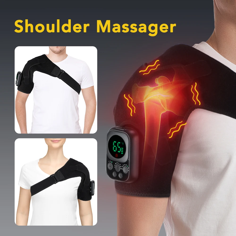 Heating Shoulder Massager with Vibration & App Control