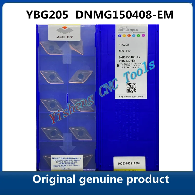 

Original genuine product ZCC CT DNMG 150408 YBG202 DNMG150408-EM YBG205 CNC Turning Tool Lathe Cutter Tools