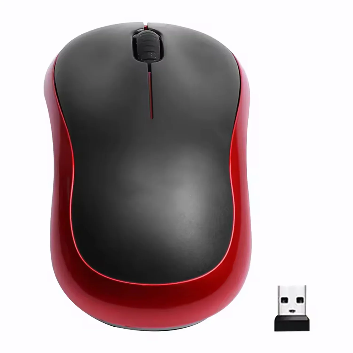 新しい M185 ミニワイヤレスマウス快適なポータブルマウスマウス 1000DPI 人間工学に基づいたマウス 2.4GHz USB ミニレシーバー付き PC/ラップトップ用