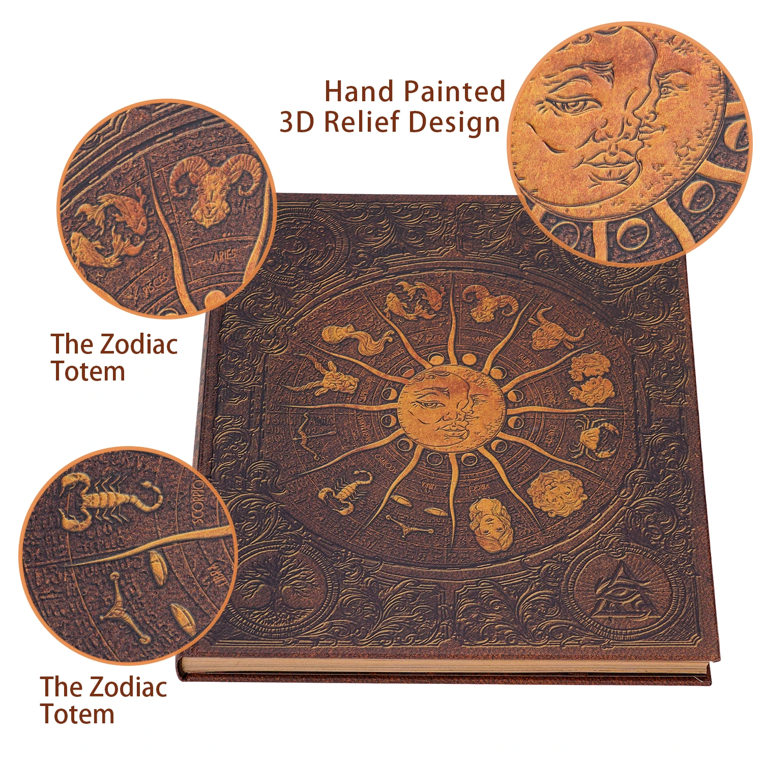 132 페이지 사진 앨범 우리의 모험 도서 DIY 수제 스크랩북 레트로 앨범 기념일 별자리 마법 여행 메모리 선물