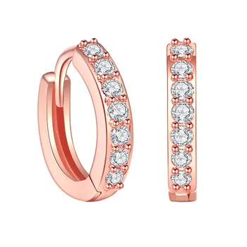 Rhinestone Luxury Earrings Women Creative Earrings Gold Color Earrings Piercing Accessory 2023 Fashion Trendy Small Female
