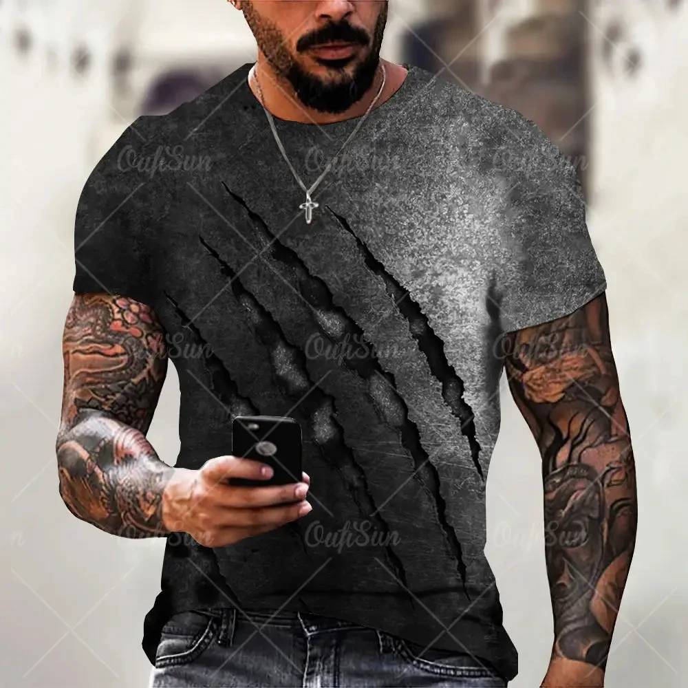 

Oversized Man Shirts New In Men's O-Neck T Shirt High Quality Short Sleeve Male Print Tee Tops Fashion Streetwear Casual T-Shirt