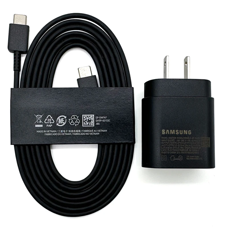 Super Fast 25W USB-C PD Wall Charger - US Plug Adapter