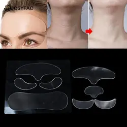 1/2/4/5/6/20Pcs Reusable Anti Eye Forehead Invisible Anti-aging Face Pad Medical Grade Silicone Prevent Wrinkles Lines Patch