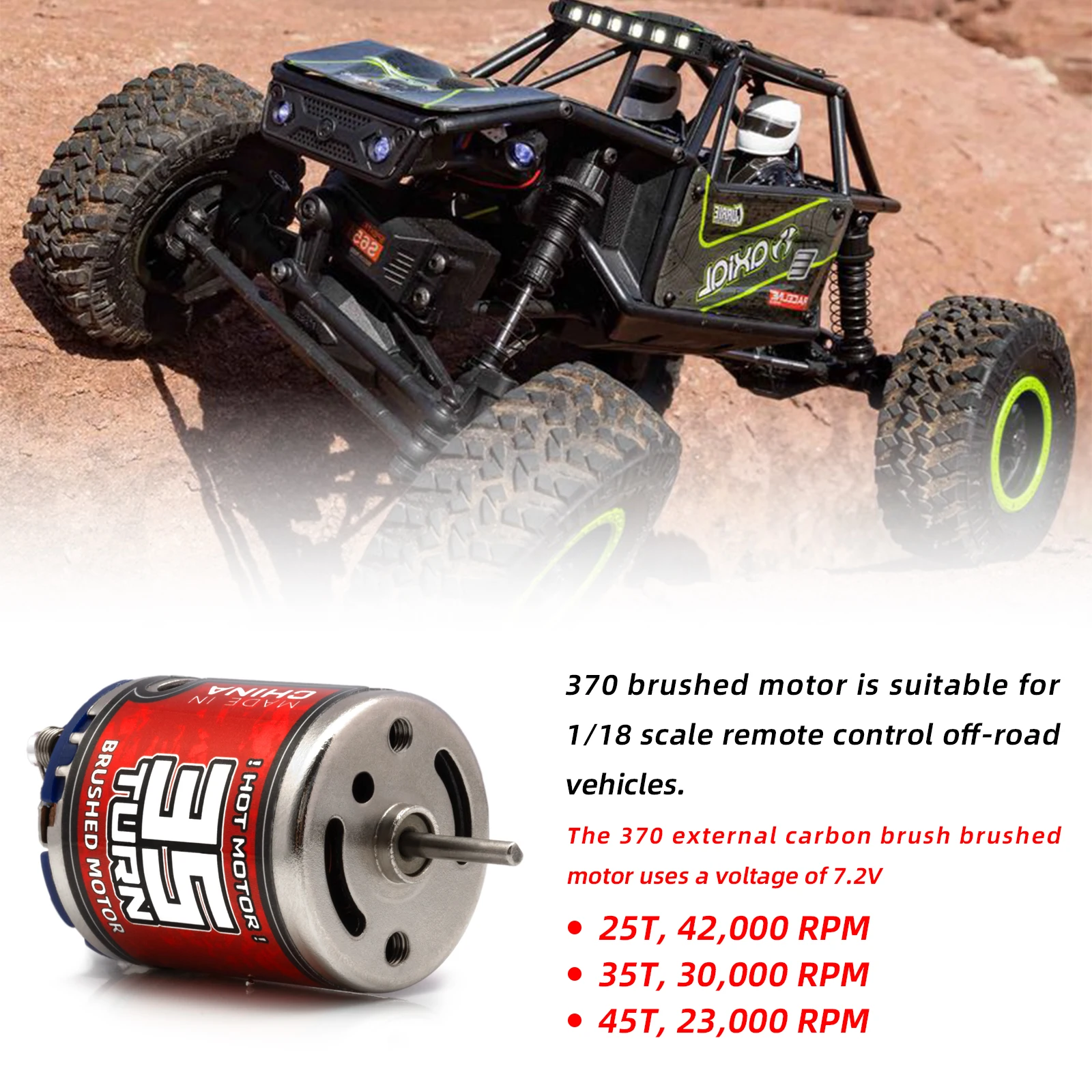 High-Performance RC Upgrade Brushed Motor