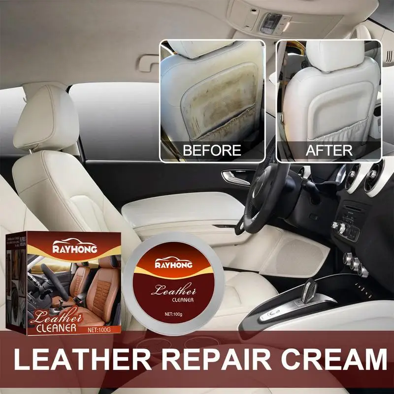 

Leather Repair Gel Leather Color Restorer And Applicator Refurbishing Cream Paste Restorer Of Your For Car Seats Jacket Sofa