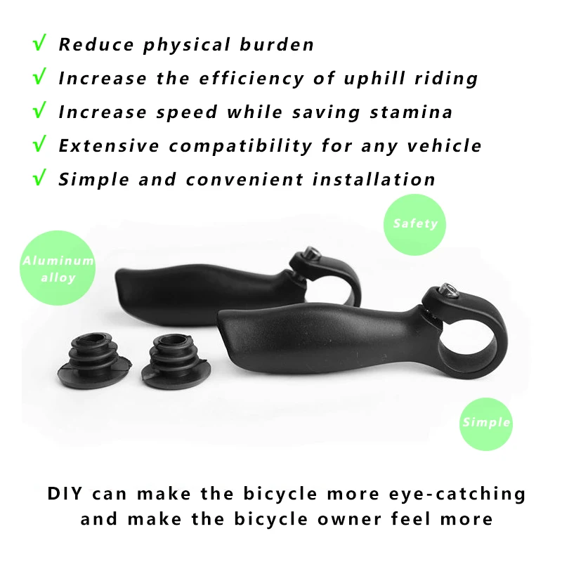 Ergonomic Design Mtb Bicycle Inner Bar Ends Mtb Mountain Road Gravel