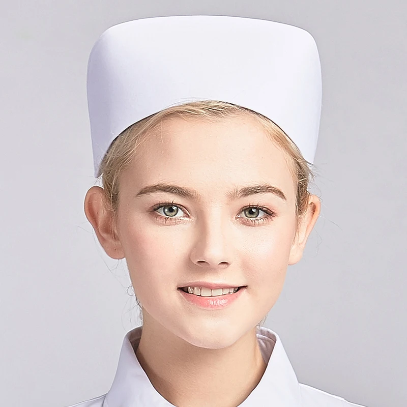 TraditionalNurseHatWhiteHardClassicHospitalWorkCapsforWomen