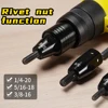HIFESON Electric Rivet Gun Rechargeable Automatic Rivet Nut Gun Riveting Tool Nut Head M3-M10 Without Battery 5