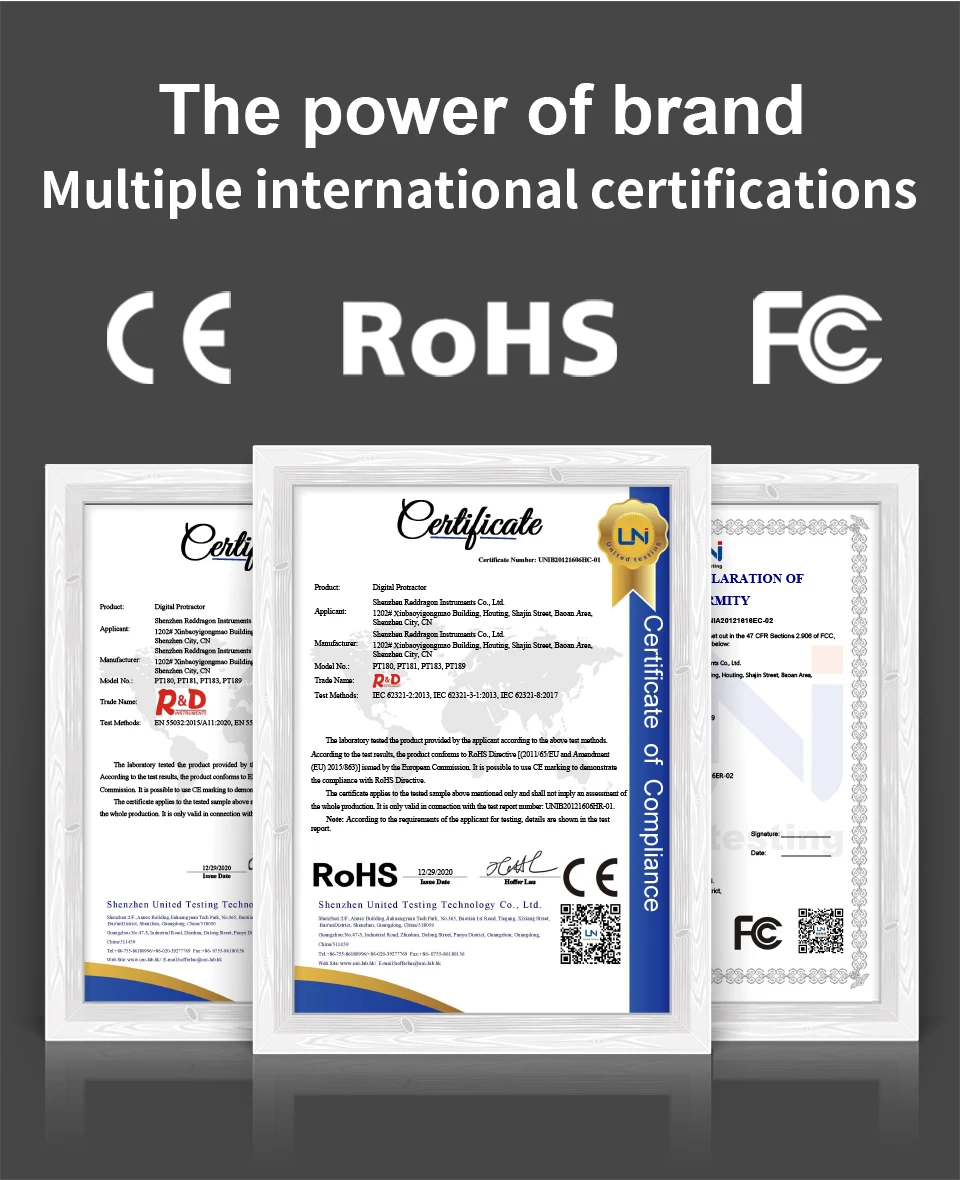 Description Picture 3 of itemR&D PT181 Laser Digital Level Angle Box 360° Mini Measuring Inclinometer With Magnetic Base Electronic 3 in 1 Bevel Protractor