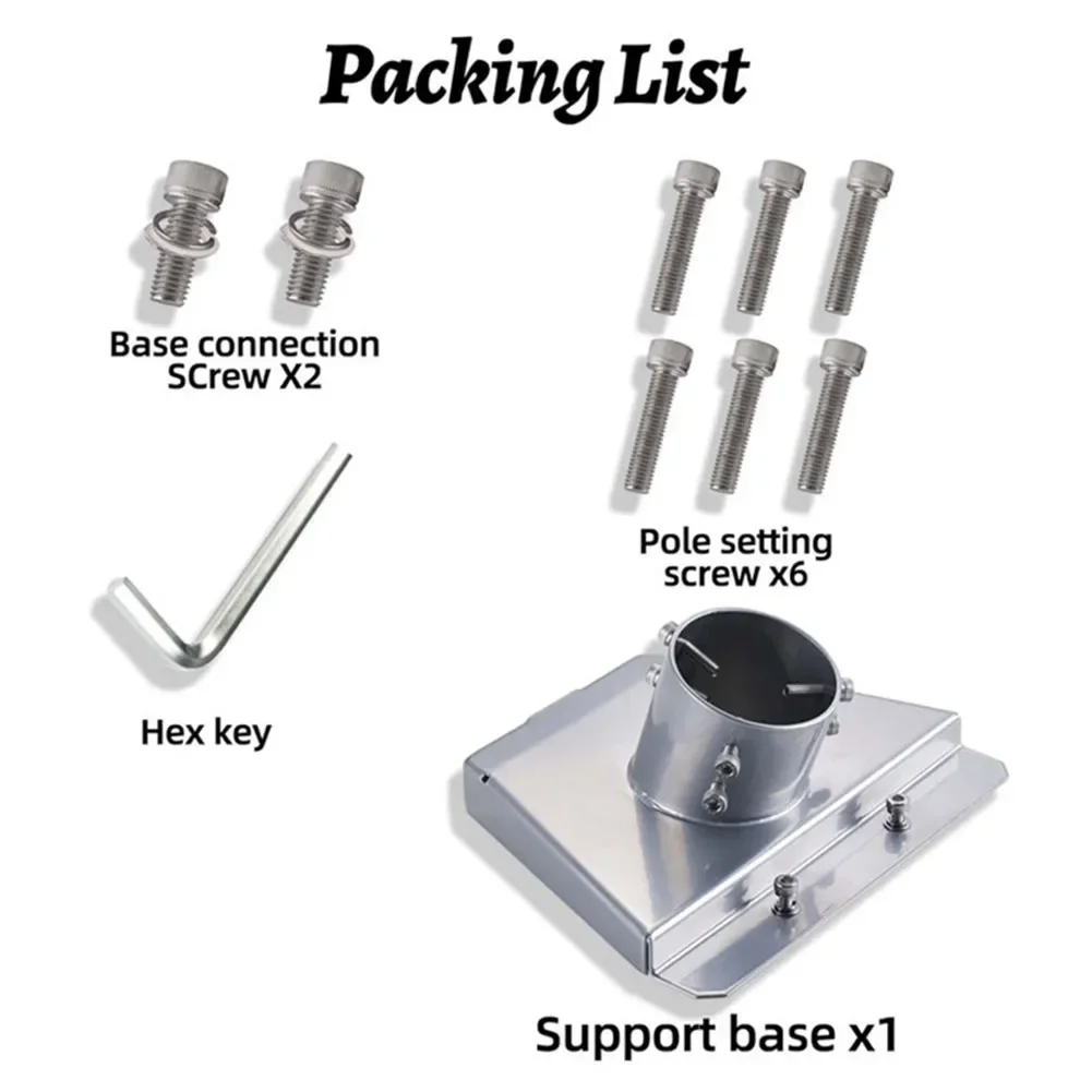 Flexible Positioning Starlink Gen 3 Mounting Kit Starlink Pipe Adapter Metal Construction Rust Resistance Secure Installation starlink mounting kit