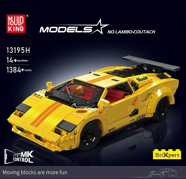 Mould KIng 13194Y 13195H Technical Car Building Block APP RC