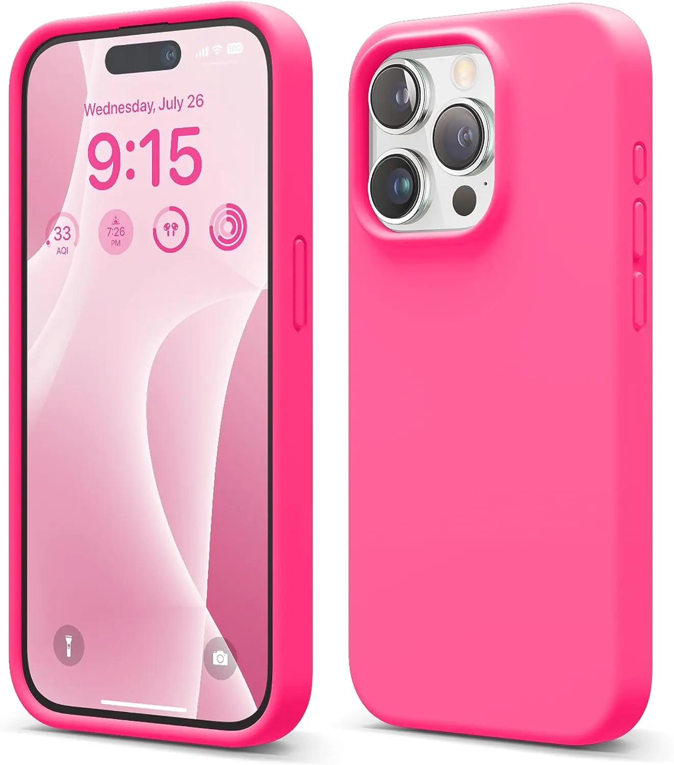 Premium Liquid Silicone Shockproof Protective Phone Case with Microfiber Lining
