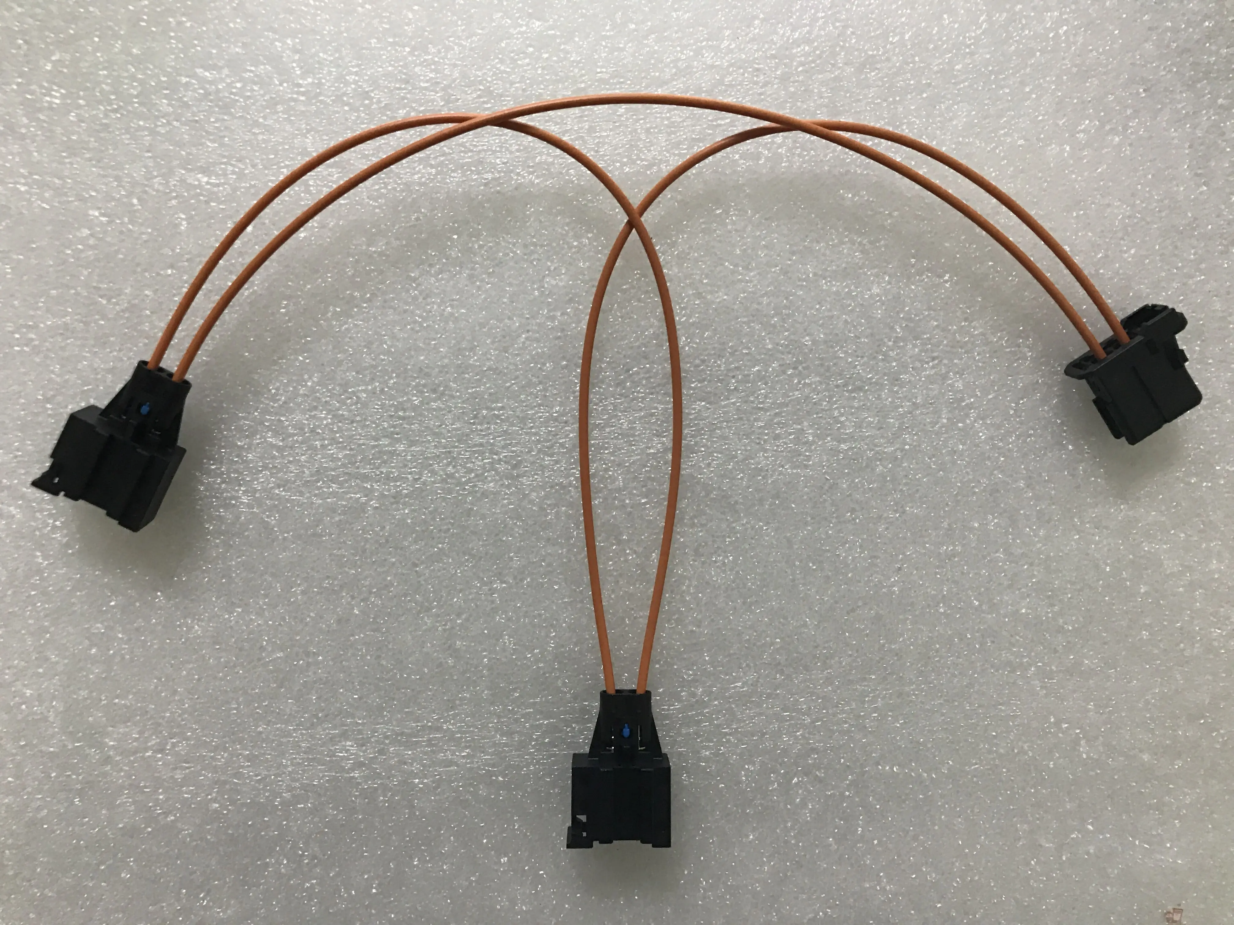 MOST Optic Fiber Jumper Cable Multimedia Connectors 2 Female to 1 male For Audi BMW mercedes Porsche Amplifier unit