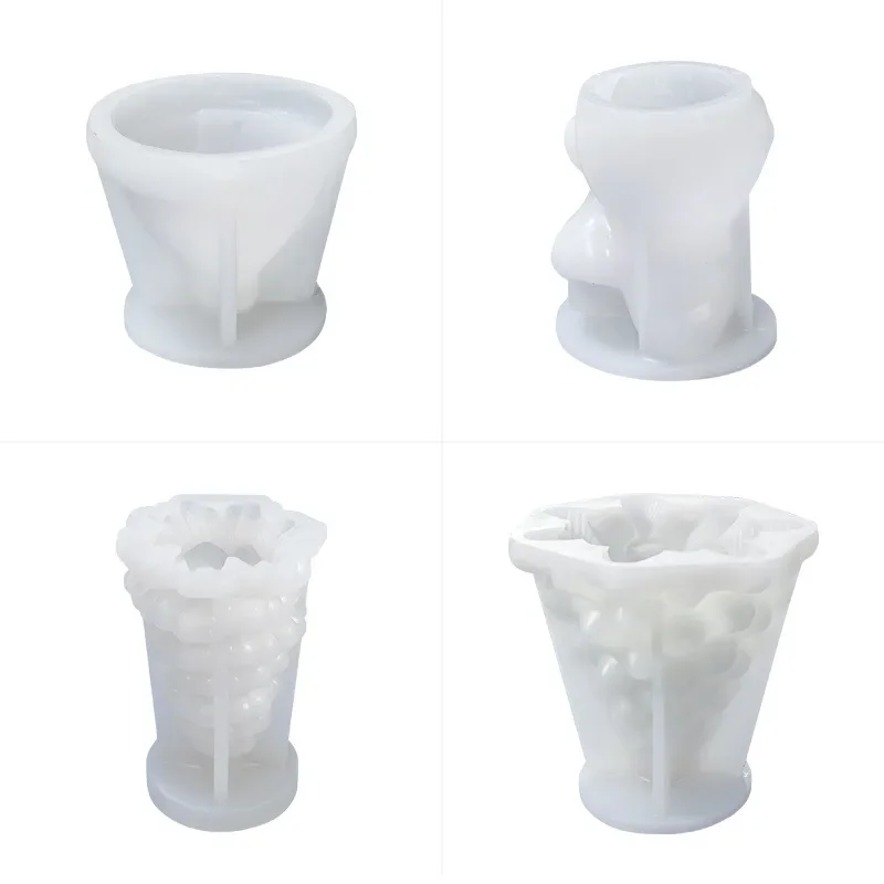 Christmas Tree Silicone Mold Diy Aromatherapy Candle Silicone Mold Christmas Tree Santa Claus Plaster Ornament Mold IceCube Mold