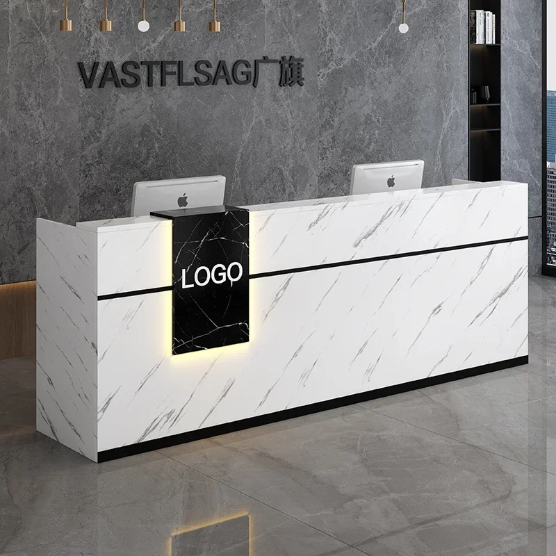 Modern Beauty Reception Desks Display Decorations Salon Reception Desks Checkout Counter Mostrador Negocio Commercial Furniture