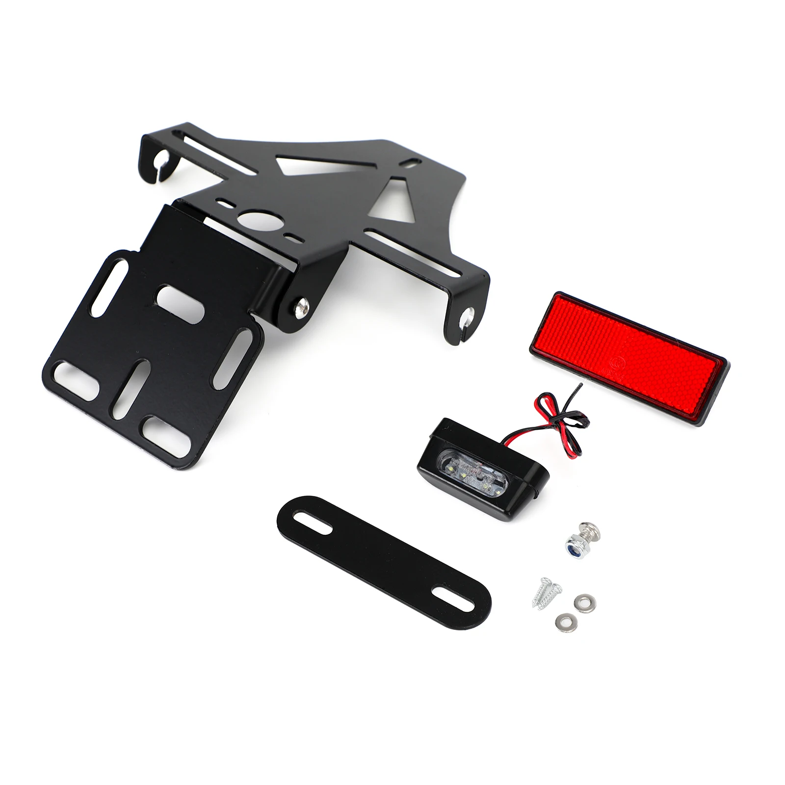 Motorcycle License Plate Holder Universal Motorcycle License Number Plate Frame Holder Bracket Adjustable Angle Motorbike Accessories